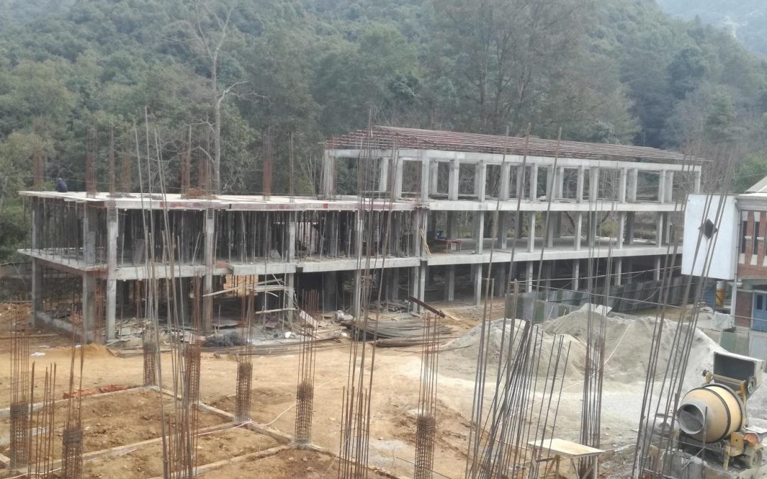 Construction Status of the New Academic Block  – January 2018